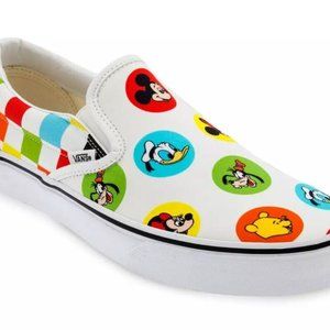 Vans x Disney World Slip-on 50th Anniversary Disney Character Button Shoes